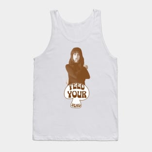 Feed Your Head (Brown and White) Tank Top